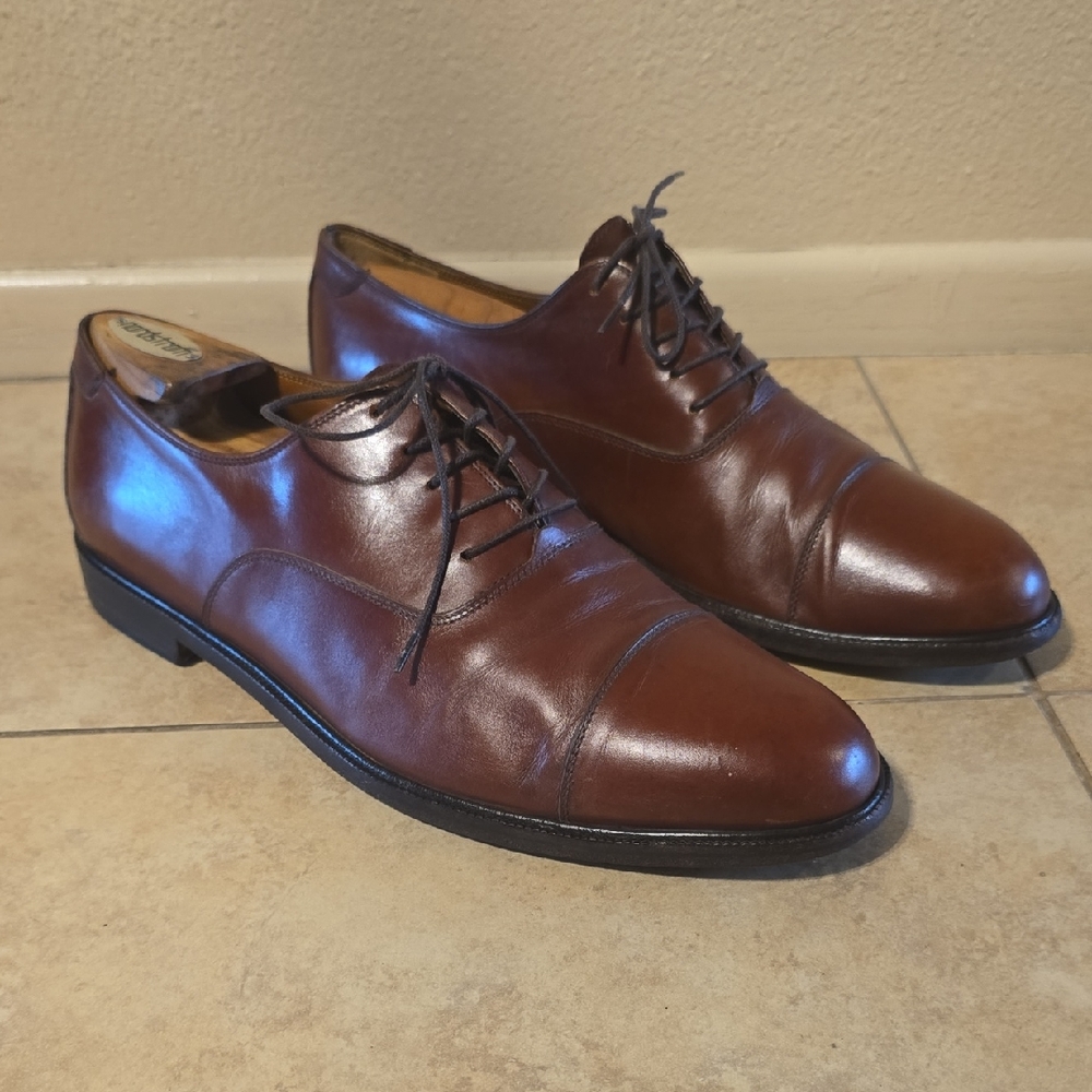 Salvatore Ferragamo Dark Brown Leather Derbys